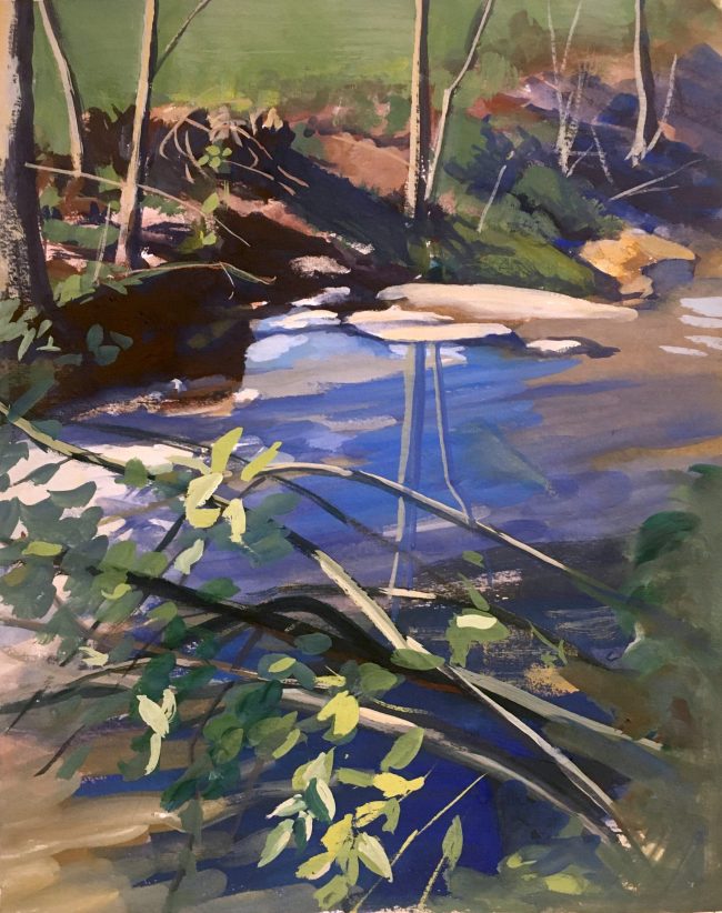 Little Brook – Gouache on Paper, 25x30cm, 2020