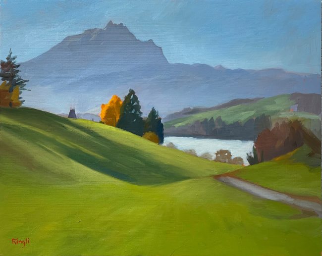 Meggenhorn – Oil on Panel, 35x25cm, 2020