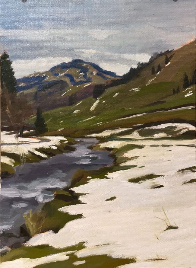 Fähnerenspitz – Oil on Panel, 18x25cm, 2020