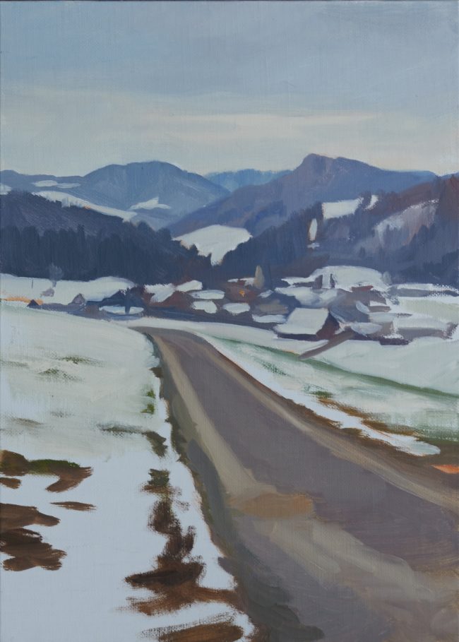 Dussnang – Oil on Panel, 30x21.5cm, 2020