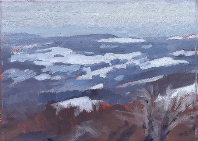 Near Andilly – Oil on Panel, 20x15cm, 2021