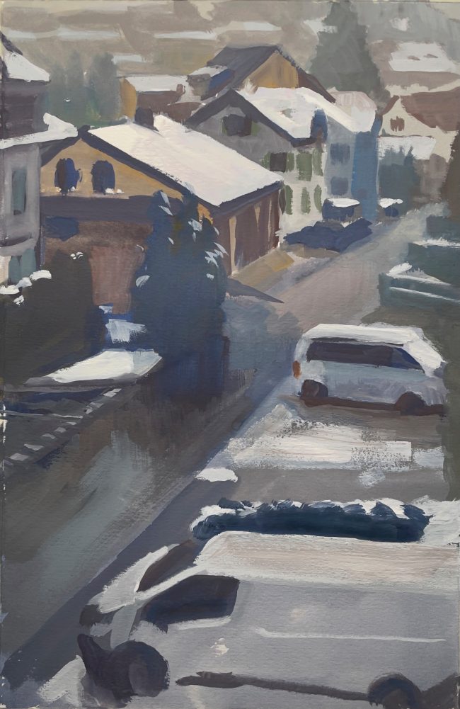 Bedroom Window – Gouache on Paper, 30x20cm, 2021