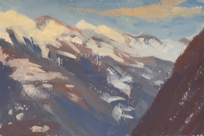 Törbel I – Gouache on Paper, 14.5x10cm, 2021