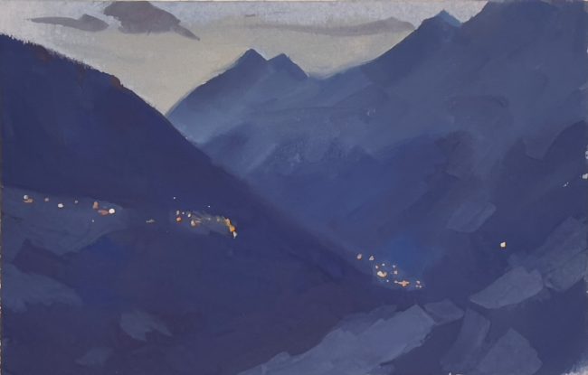 Törbel II – Gouache on Paper, 14.5x10cm, 2021