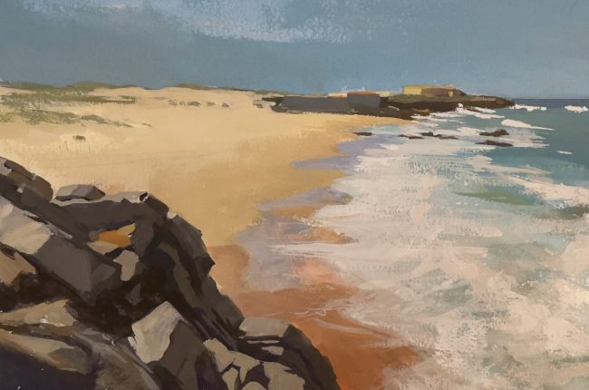 Costa de Lisboa – Gouache on Paper, 29x19cm, 2021