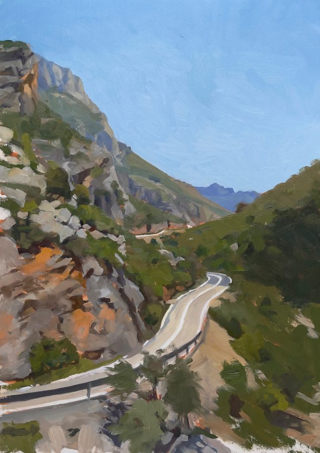 Pass to Leonidio – Oil on Panel, 25x35cm, 2022