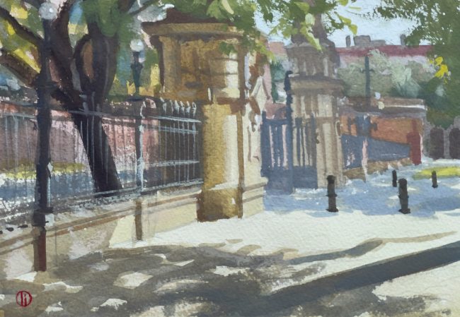 Parc de la Ciutadella – Gouache on Paper, 24x17cm, 2022