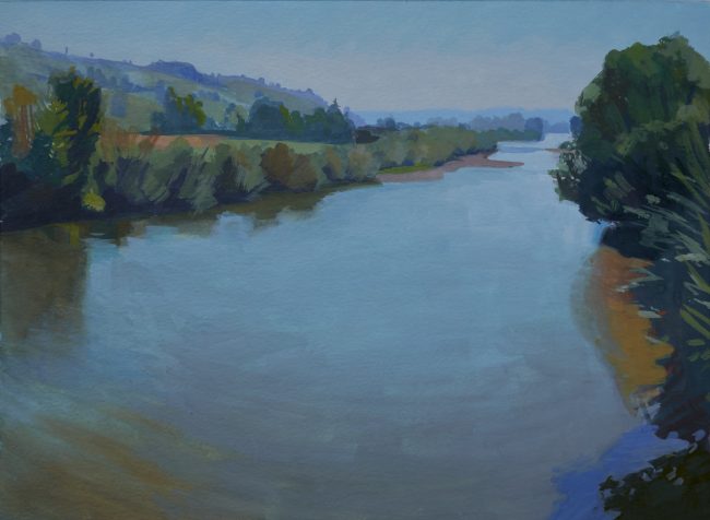 Thur – Gouache on Paper, 32x24cm, 2023