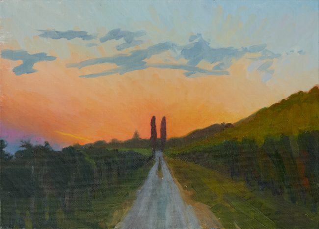 Weingut Hausammann – Oil on Canvas, 30×21.5cm, 2023