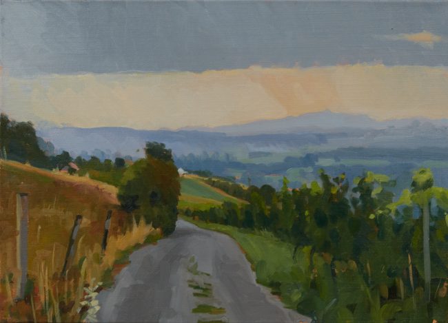 Säntis vom Chrachenfels – Oil on Canvas, 25x18cm, 2023